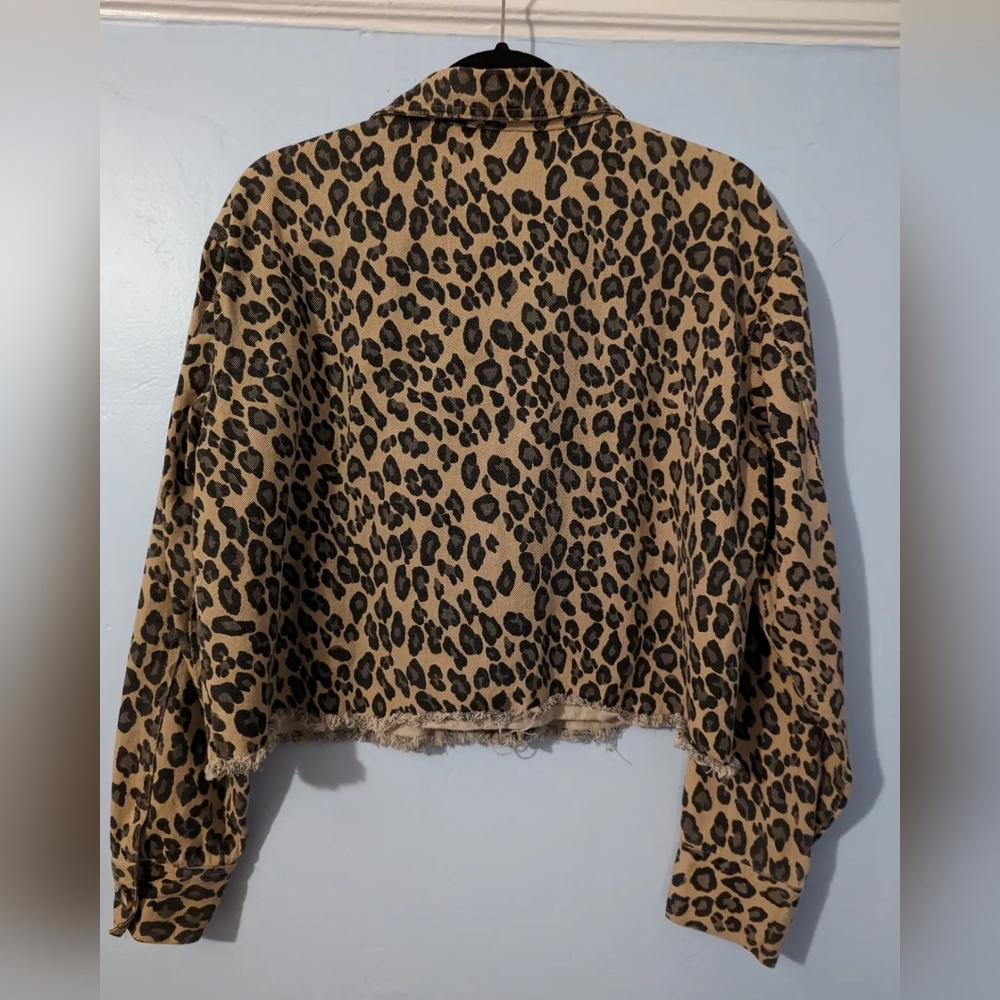 Ee:Some Leopard Print Cropped Jacket - image 3